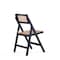Manhattan Comfort Pullman Folding Dining Chair in Black and Natural Cane , Set of 2 DCCA08-BK - alternate 9